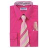 Boy's Dress Shirt, Necktie, and Hanky Set - Fuchsia, Size 12 view 1