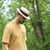 Classic Italy Boater Boater Hat Gondolier Straw Size 53 Cm Naturel view 3