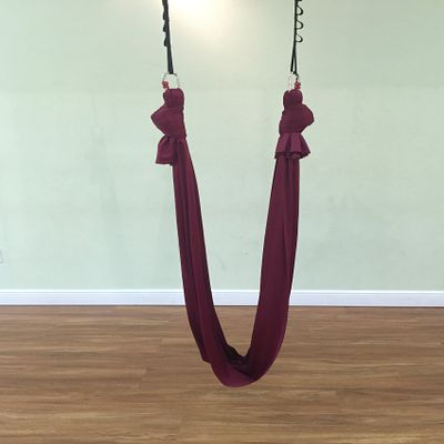 Premiere Aerial Yoga Hammock (Yoga Swing/sling, Aerial Yoga, Antigravity) (Burgundy)