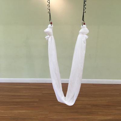 Premiere Aerial Yoga Hammock (Yoga Swing/sling, Aerial Yoga, Antigravity) (White)