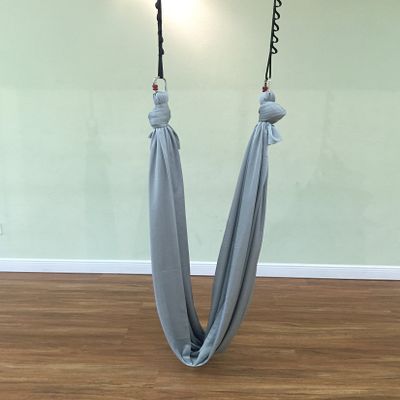 Premiere Aerial Yoga Hammock (Yoga Swing/sling, Aerial Yoga, Antigravity) (Silver)