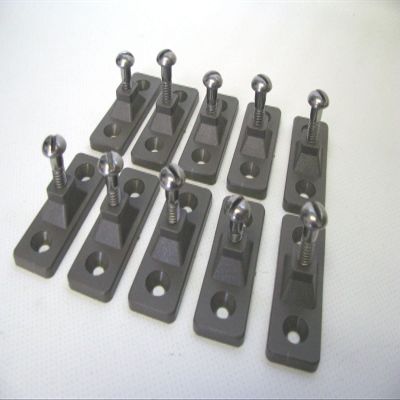273250 Sea-Dog Line Side Mount Bimini Deck Hinge Fitting Grey Nylon 10-pack 132-1365