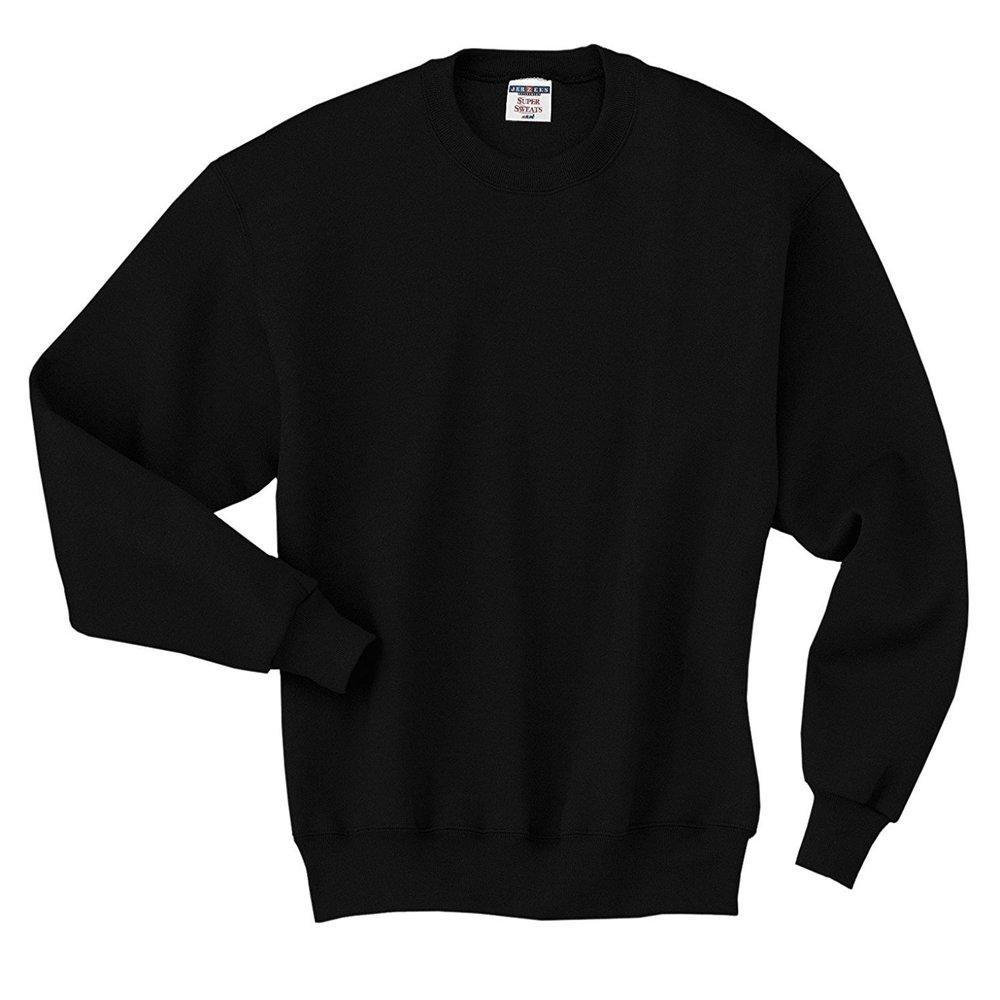 Jerzees Adult 9.5 oz. Super Sweats NuBlend Fleece Quarter-Zip Pullover M BLACK