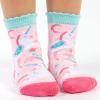 Stephen Joseph, Toddler Kids Boys Girls Unisex Non-Slip Fashion Cotton Crew Socks, Pink Unicorn, Small US view 2