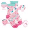 Stephen Joseph, Toddler Kids Boys Girls Unisex Non-Slip Fashion Cotton Crew Socks, Pink Unicorn, Small US view 4