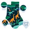 Stephen Joseph, Toddler Kids Boys Girls Unisex Non-Slip Fashion Cotton Crew Socks, Multi Dino, Large US view 3