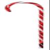 Inliten Celebrations 21254-71 Candy Cane Path Marker, Red, 27" view 1