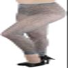 ToBeInStyle Women's Cheetah Print Fishnet Footless Opaque Leggings view 4