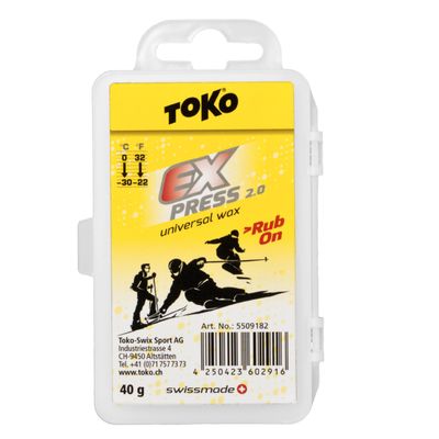 Toko Express Rub On Wax - Performance Rub-On Wax for All Snow Types and Conditions
