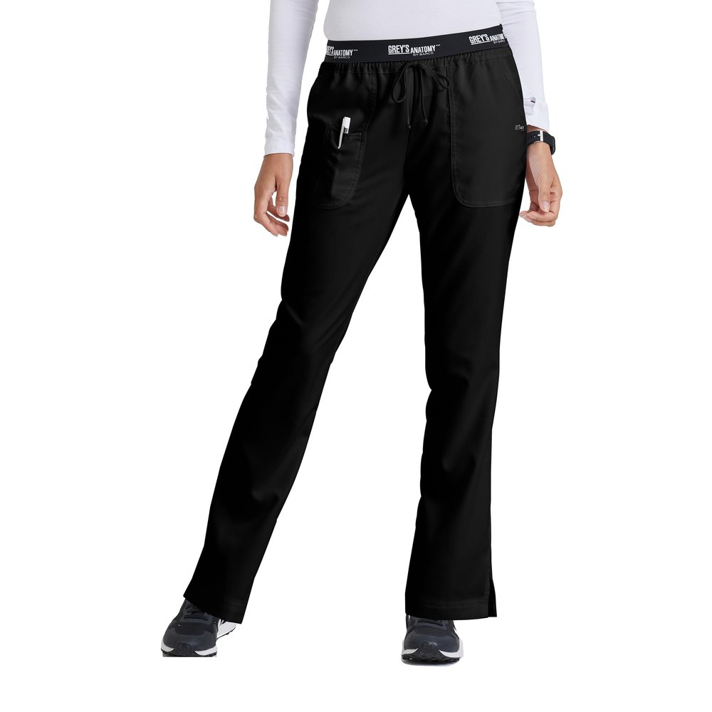 BARCO Greys Anatomy Classic Aubrey Scrub Pant for Women  Black, 3-Pocket Bottoms with Natural Stretch, Soil Release Fabric, and Super Soft Finish  5XL, Regular Fit