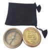 Brass Nautical - Brass Compass in Antique Finish, with HD Thoreau's Motivational Quote Go Confidently in The Direction with Case view 3