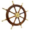 Brass Nautical Shipwheel with Brass Handles (36 inches) view 1