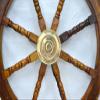 Brass Nautical Shipwheel with Brass Handles (36 inches) view 2