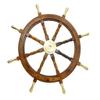 Brass Nautical Shipwheel with Brass Handles (36 inches) view 3