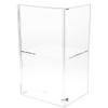 Plymor Clear Acrylic Locking Display Case with Sliding Back, 1 Shelf, 20.75" H x 12.25" W x 10" D view 1
