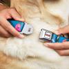 Buckle-Down Seatbelt Buckle Dog Collar - Princess Bubblegum/Rainbows - 1.5" Wide - Fits 16-23" Neck - Medium view 2