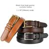 Belts.com HJ-10 Men's Oil-Tanned Genuine Leather Dress Classic Belt 1-1/8"(30mm) Wide (Dark Brown, 48) view 2