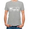 Tstars Eat Sleep Code - Funny Gift for Programmer Coder Men's T-Shirt Medium Gray view 1