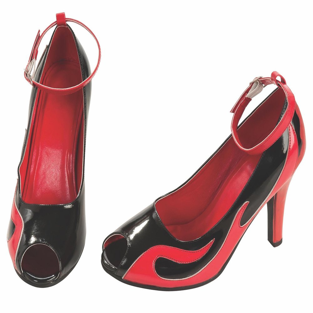 Rubies Adult Costume Shoes, Flame, Medium