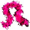 Deluxe 133g Pink/Black Feather Boa Costume Accessory view 1