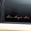 Nashville Decals Live Laugh Love Vinyl Decal Laptop Car Truck Bumper Window Sticker - Metallic Gold Matte view 1