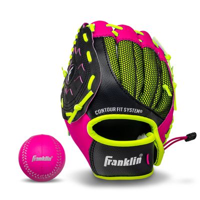 Franklin Sports Neo-Grip Teeball Gloves, Pink