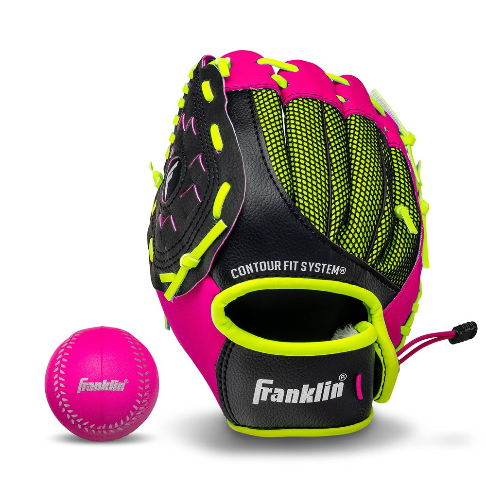 Franklin Sports Neo-Grip Teeball Gloves, Pink