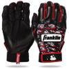 Franklin Sports Adult MLB Digitek Batting Gloves, Adult Small, Pair, Grey/Black/Red Digi view 1
