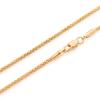 1mm thick 18K gold plated on solid sterling silver 925 Italian COREANA POPCORN chain necklace chocker bracelet anklet - 15, 20, 25, 30, 35, 40, 45, 50, 55, 60, 65, 70, 75, 80, 85, 90, 95, 100cm view 1