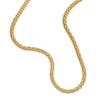 1mm thick 18K gold plated on solid sterling silver 925 Italian COREANA POPCORN chain necklace chocker bracelet anklet - 15, 20, 25, 30, 35, 40, 45, 50, 55, 60, 65, 70, 75, 80, 85, 90, 95, 100cm view 2