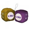 Fremont Die NCAA LSU Tigers 3" Fuzzy Dice, 3", Team Colors view 1
