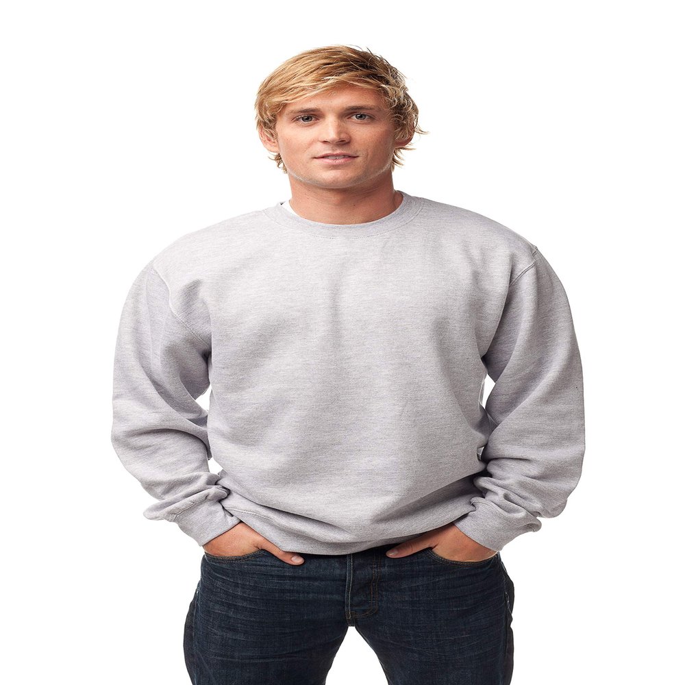 Independent Trading Co. Midweight Crewneck Sweatshirt M Grey Heather