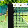 Vermont Square Tennis Posts [ITF Regulation] | 76mm Powder Coated Steel  Optional Ground Sockets (Black, with Ground Sockets) view 3