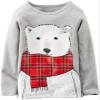 Carter's Baby Girl's Graphic Top - Polar Bear - 9 Months view 1