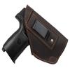 Barsony New Brown Leather IWB Holster + Single Magazine Pouch for Ruger Crimson Trace LG-449 Left view 4