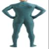 VSVO Unitard Skin-tight Solid Color Dance Wear for Adults and Children (X-Large, Green) view 2