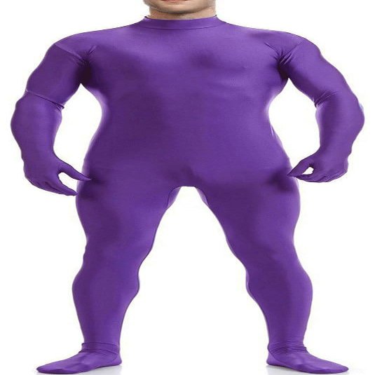 VSVO Unitard Skin-tight Solid Color Dance Wear for Adults and Children (XX-Large, Purple)
