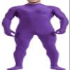 VSVO Unitard Skin-tight Solid Color Dance Wear for Adults and Children (Medium, Purple) view 1