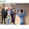 VSVO Unitard Skin-tight Solid Color Dance Wear for Adults and Children (X-Large, Light Blue) view 3