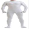 VSVO Unitard Skin-tight Solid Color Dance Wear for Adults and Children (X-Large, White) view 1