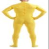 VSVO Unitard Skin-tight Solid Color Dance Wear for Adults and Children (X-Large, Yellow) view 2