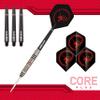 Unicorn Steel Tip Professional Darts Set | Core Plus | Tungsten Barrels | 23 g view 2