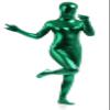 VSVO Unisex Skin-Tight Spandex Full Bodysuit for Adults and Children (Large, Green) view 1