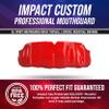 Impact All Sports Mouthguard Lacrosse, Football, Hockey, Basketball, Jiu-Jitsu, and More, Breathable Mouthguard for Youth Adults, Professional Custom-Fit, Red view 2