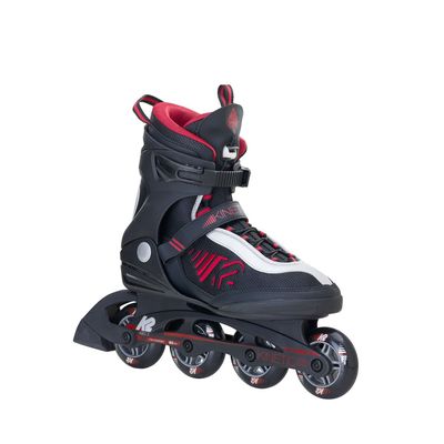 K2 Skate Men's Kinetic 80 Inline Skates, Black, 11