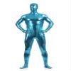 VSVO Unisex Metallic Second Skin Spandex Full Body Suit for Adults and Children (Kids Large, Light Blue) view 1