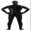 VSVO Unisex Metallic Second Skin Spandex Full Body Suit for Adults and Children (Kids Large, Black) view 2
