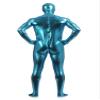 VSVO Unisex Metallic Second Skin Spandex Full Body Suit for Adults and Children (X-Large, Light Blue) view 2
