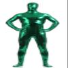 VSVO Unisex Metallic Second Skin Spandex Full Body Suit for Adults and Children (Small, Green) view 1