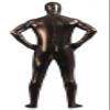 VSVO Unisex Metallic Second Skin Spandex Full Body Suit for Adults and Children (XX-Large, Brown) view 2